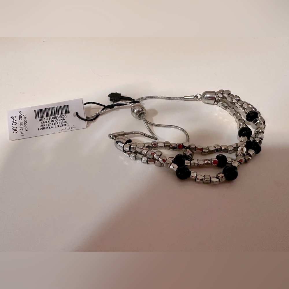 WHBM Black/silver bracelet NWT